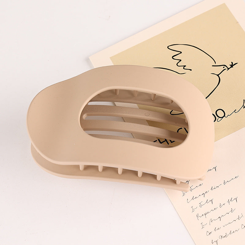 Matte oval flat clip
