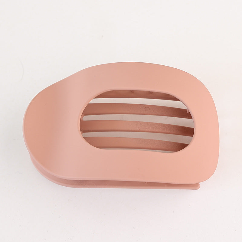 Matte oval flat clip