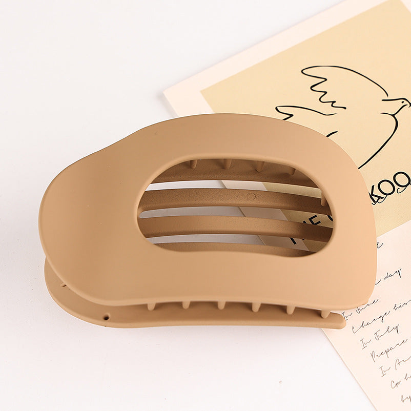 Matte oval flat clip