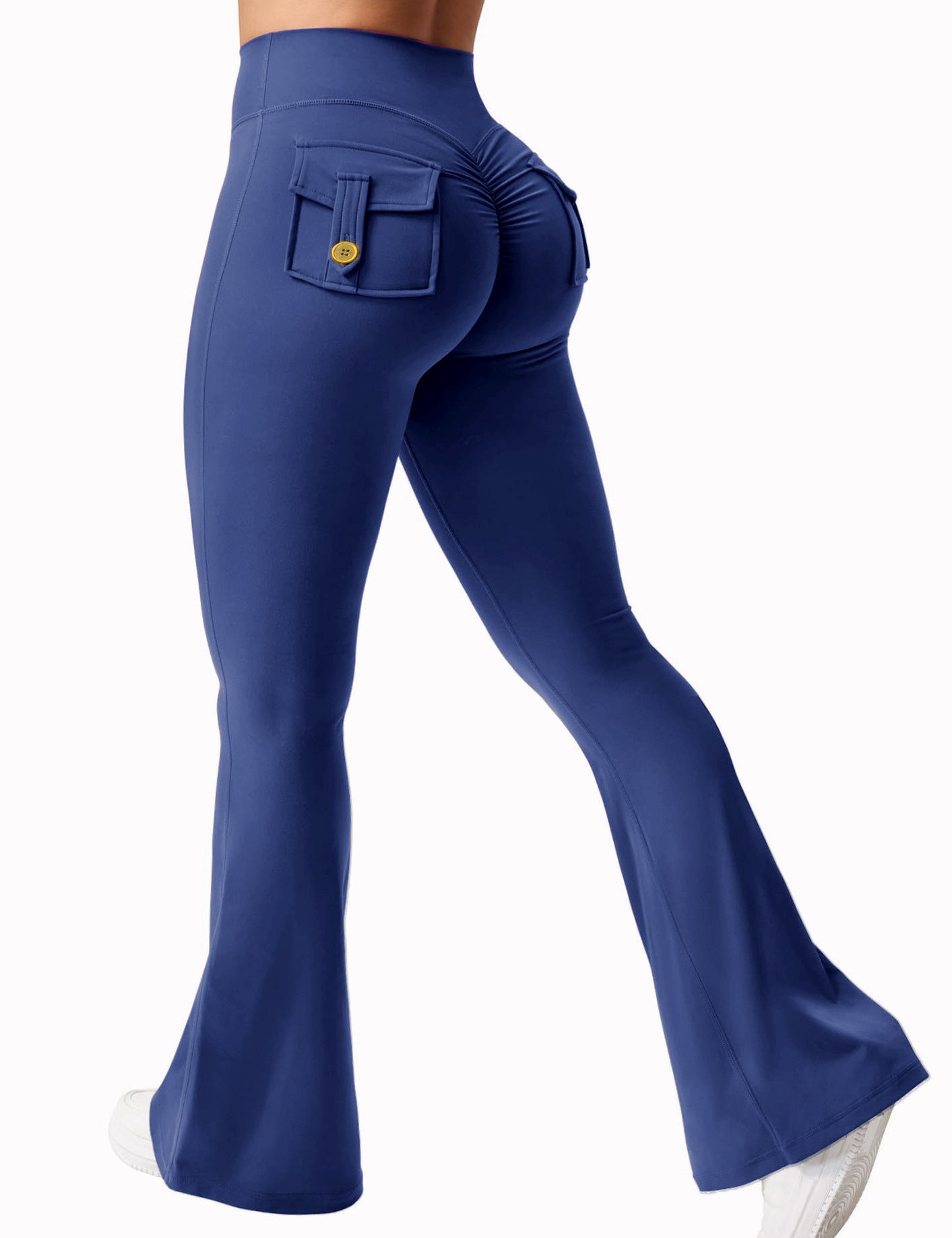 Flared Yoga Pants with Pockets