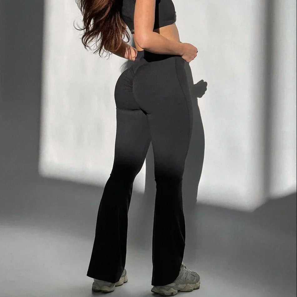 Peach Bell-Bottom Pants