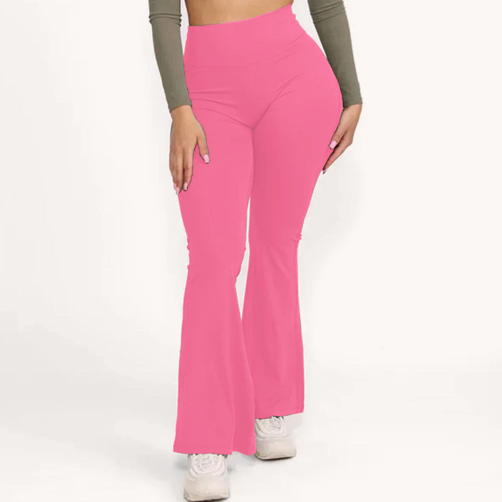 Peach Bell-Bottom Pants