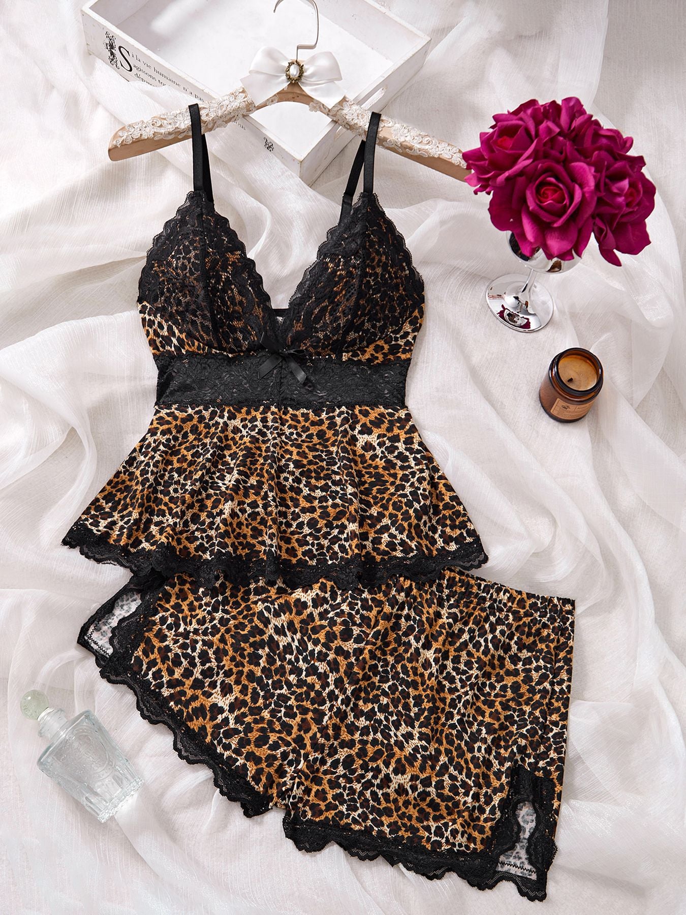 Comfortable Lace Trim Homewear Pajama
