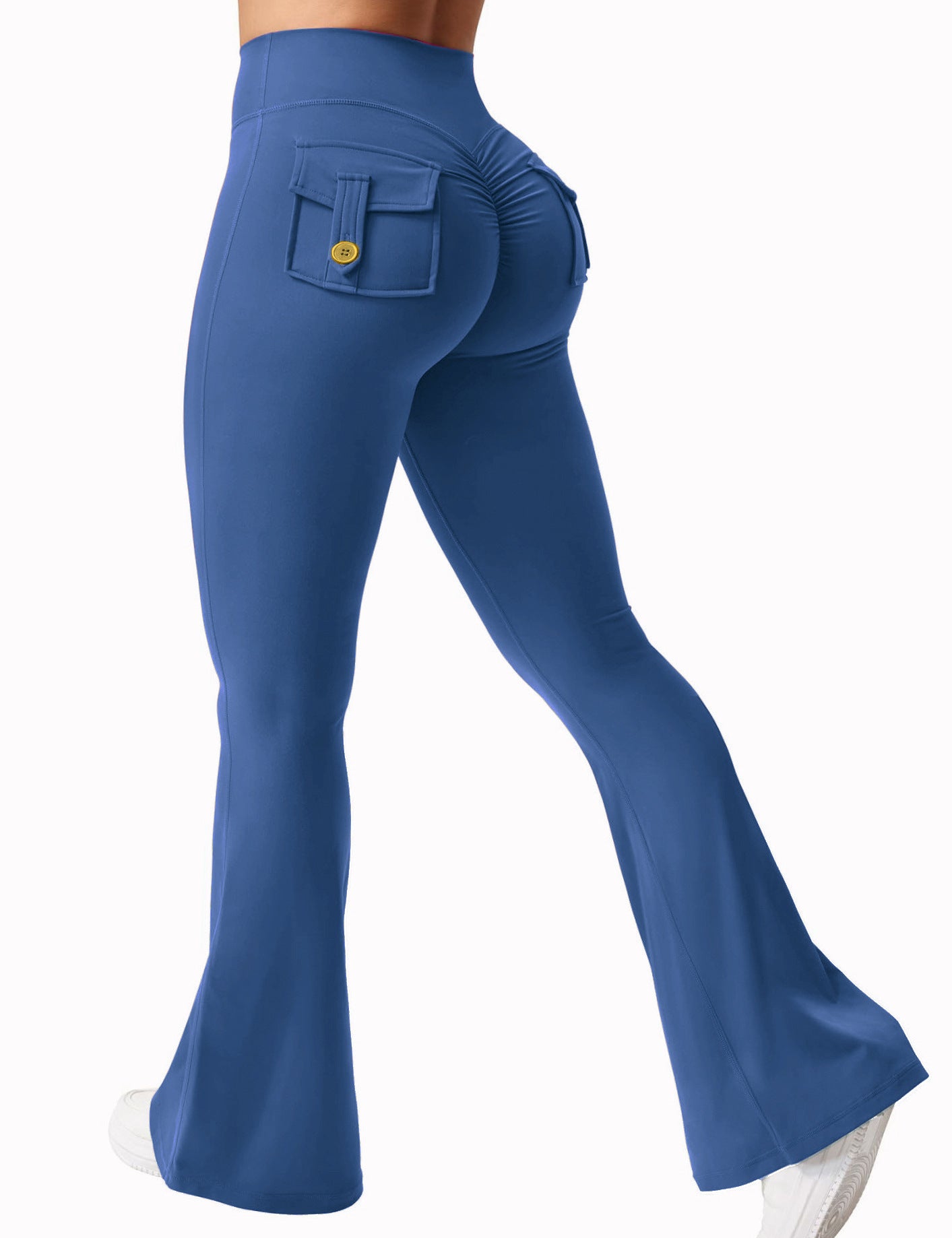 Flared Yoga Pants with Pockets