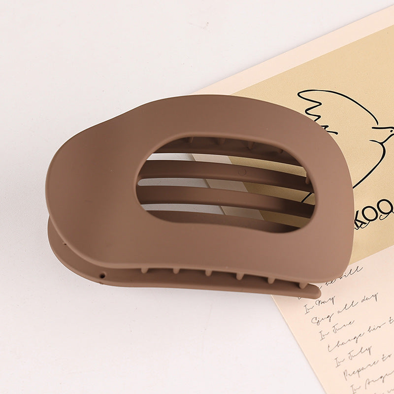Matte oval flat clip