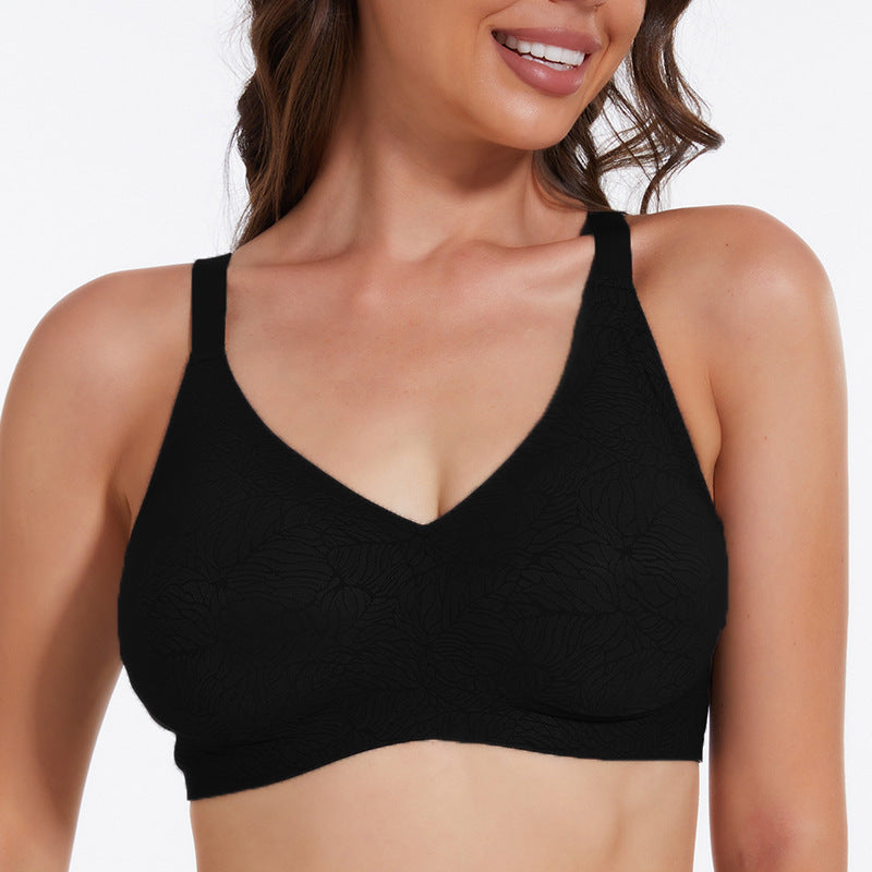 rims jelly seamless underwear big chest plus size bra