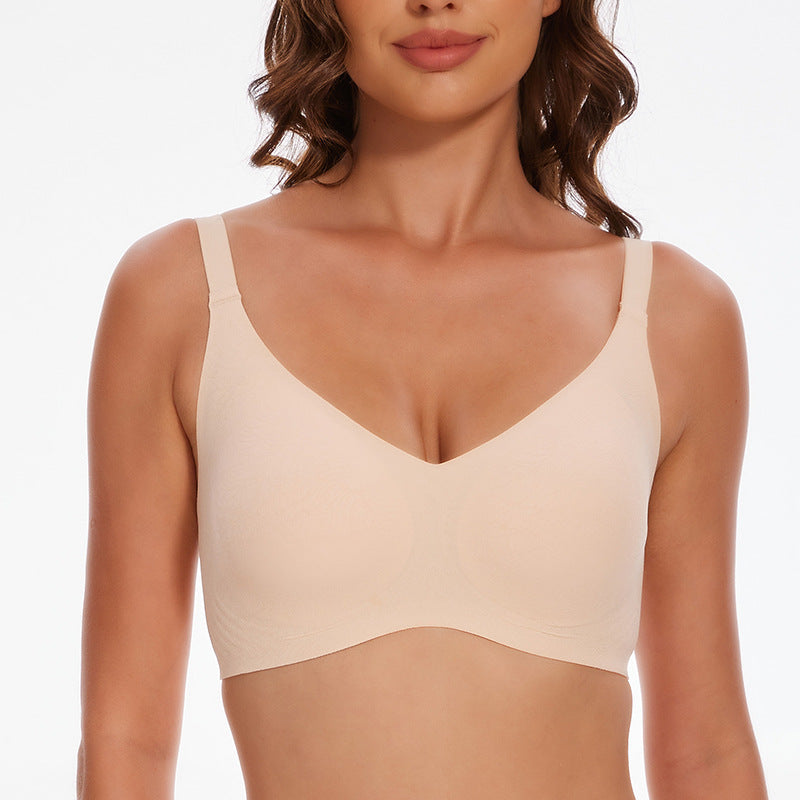rims jelly seamless underwear big chest plus size bra