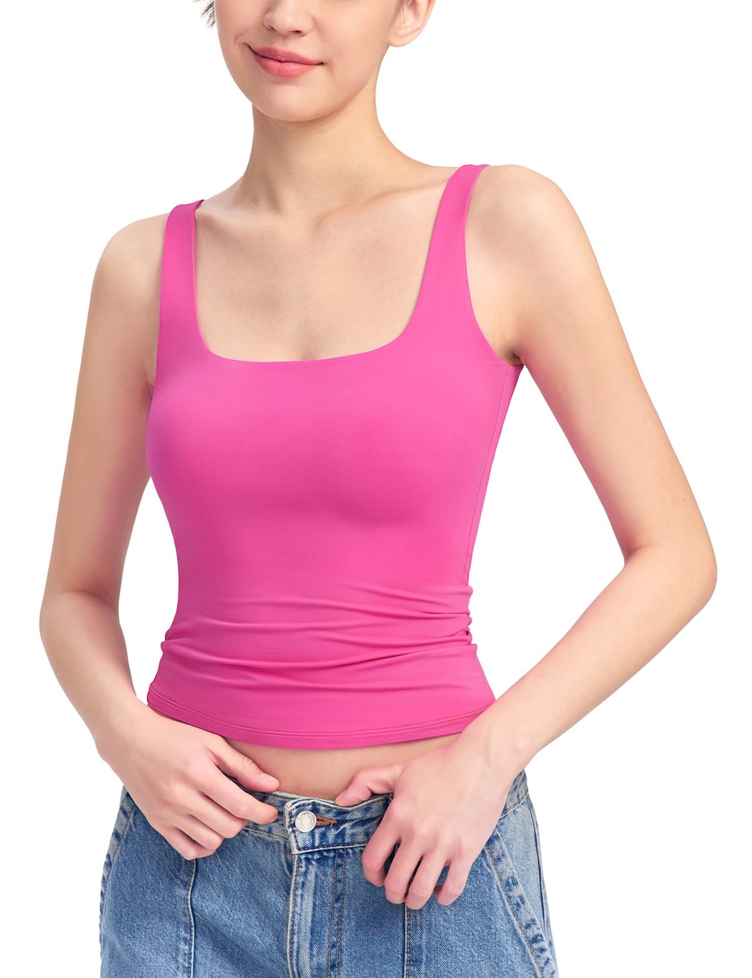 Sexy Sling Women's Square Collar Vest Sleeveless Top